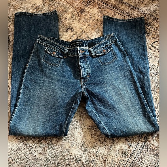 Sergio Valente Blue Boot Cut Jeans with Classic Styling Size 30 - Picture 1 of 4